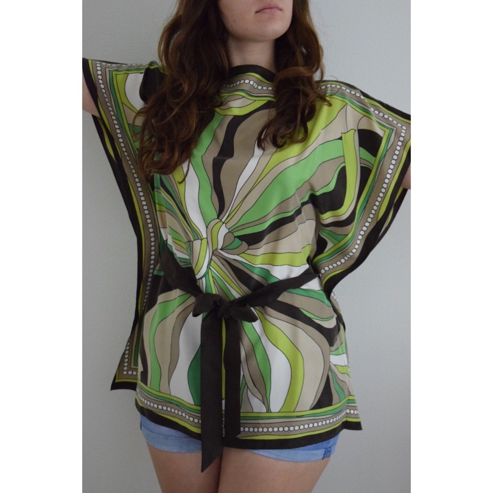 Green Silk Michael Kors Tunic